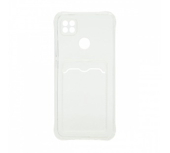 Чехол-накладка с кармашком для Xiaomi Redmi 9C прозрачный (001)#1771118