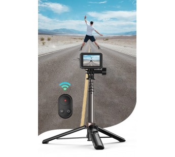 Монопод-штатив Telesin Vlog Selfie Stick с пультом управления для GoPro и смартфонов#1719743