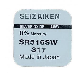 Элемент питания 317 SR516SW Silver Oxide 1.55V "Seizaiken" BL-1#1740241