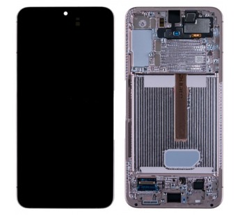 Дисплей для Samsung Galaxy S22+ (S906B) модуль с рамкой Розовый - OR (SP)#1802588
