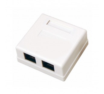 Розетка компьютерная 2гнезда RJ-45 8P8C  Cat 5Е "Rexant"#2113163