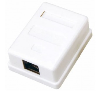 Розетка компьютерная внешняя 1гнездо RJ-45 8P8C  Cat 5e "Rexant"#2079548