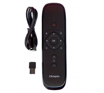 Пульт ДУ универсальный ClickPDU W2 Air Mouse с голосовым управлением для Android TV#1720206