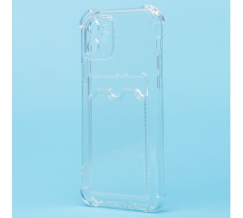 Чехол-накладка - SC278 с картхолдером для Apple iPhone 12 (transparent) (205951)#1735060