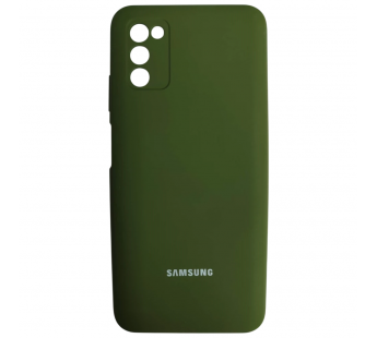                                     Чехол силиконовый Samsung A03s Silicone Cover хаки#2130442
