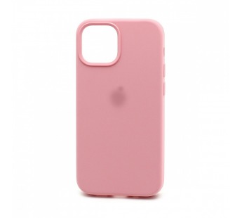 Чехол-накладка Silicone Case с лого для Apple iPhone 13 mini (полная защита) (006) розовый#1752745