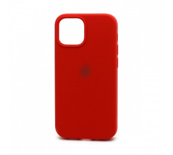Чехол-накладка Silicone Case с лого для Apple iPhone 13 mini (полная защита) (014) красный#1752738