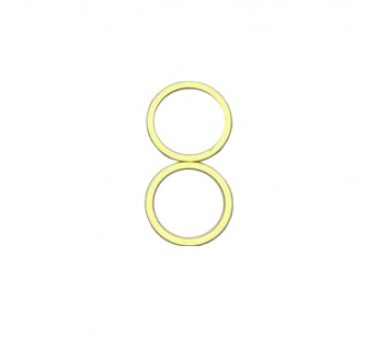 Рамка (кольцо) задней камеры iPhone 11 (2шт. комплект) Желтый#1746488
