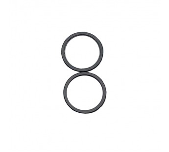 Рамка (кольцо) задней камеры iPhone 11 (2шт. комплект) Черный#1746491
