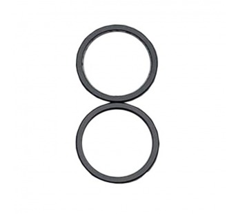 Рамка (кольцо) задней камеры iPhone 11 (2шт. комплект) Черный#2082104