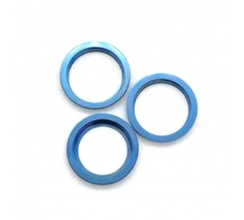 Рамка (кольцо) задней камеры iPhone 12 Pro Max (3шт. комплект) Синий#1737064