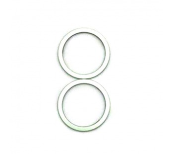 Рамка (кольцо) задней камеры iPhone 12/12 Mini (2шт. комплект) Зеленый#1745394