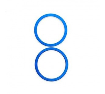 Рамка (кольцо) задней камеры iPhone 12/12 Mini (2шт. комплект) Синий#1737067