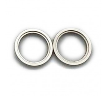 Рамка (кольцо) задней камеры iPhone 13/13 Mini (2шт. комплект) Серебро#1846154