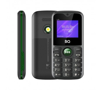 Мобильный телефон BQM-1853 Life Black+Green#1724405