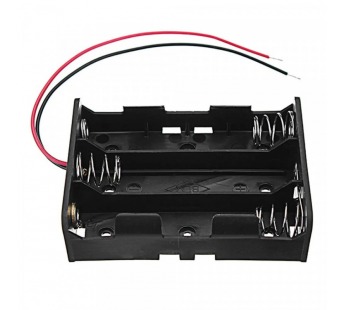 Отсек для аккумулятора 18650 3шт 11,1V с проводами#2077696