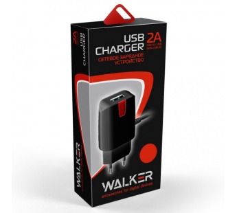 Сетевое З/У Micro USB WALKER WH-21 2.1А 1USB (черное), шт#1730293