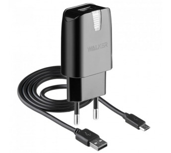 Сетевое З/У Micro USB WALKER WH-21 2.1А 1USB (черное), шт#1730294