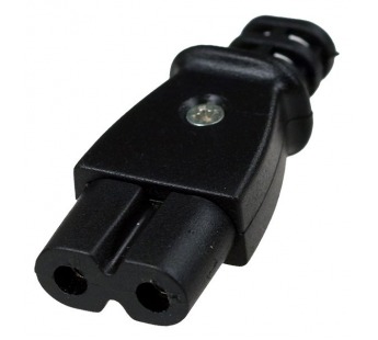 Штекер сетевой AC-8 пластик на кабель разборный#2073459