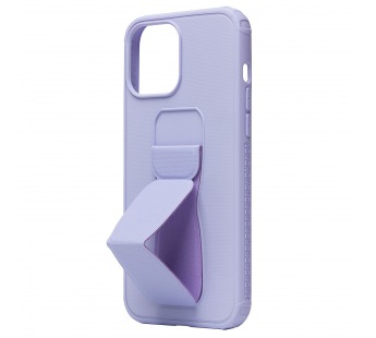 Чехол-накладка - PC058 для Apple iPhone 12/iPhone 12 Pro с подставкой и магнитом (light violet)#1727827