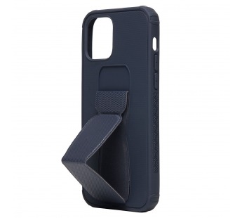 Чехол-накладка - PC058 для Apple iPhone 12/iPhone 12 Pro с подставкой и магнитом (dark blue)#1727856