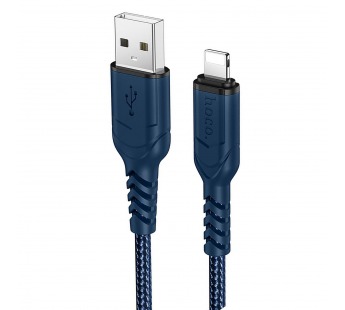 Кабель USB - Apple lightning HOCO X59 1.0m 2.4A (синий)#2018848