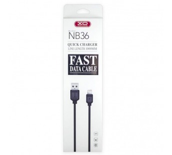 Кабель USB - Lightning XO NB36 чёрный , шт#1803310