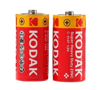 Батарейка C Kodak R14 Extra Heavy Duty (KCHZ-S2) (б/б) (24/144) (207574)#1765709