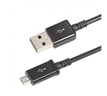 USB кабель для зарядки micro USB (длинный штекер, чёрный) 1м#2078969