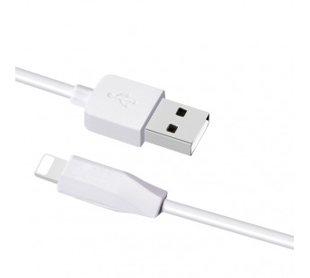 USB кабель шт.USB (A) - шт.Lightning 1,0м, 2,4А белый X1 "Hoco"#1731181