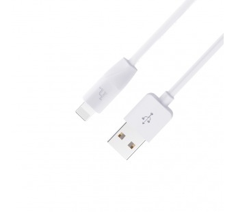 USB кабель шт.USB (A) - шт.Lightning 1,0м, 2,4А белый X1 "Hoco"#1731180