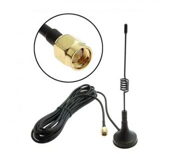 Антенна GSM внешняя, на магните 3.5дБ, 50Ом, Разъём SMA-P, модель 433XD-3Zg#2099422