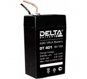 Аккумулятор свинцово-кислотный  4V,  1.0 Ah DT 401 "Delta"#1829866