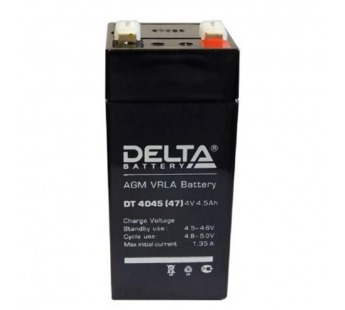 Аккумулятор свинцово-кислотный  4V,  4.5 Ah (47) "Delta"#1829854