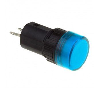 Индикатор LED D=16мм 220V, синий "Rexant"#1758273