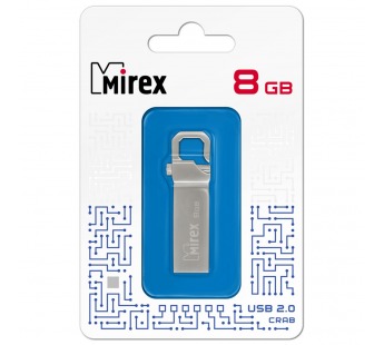 USB 2.0 Flash накопитель  8GB Mirex Crab#1731933