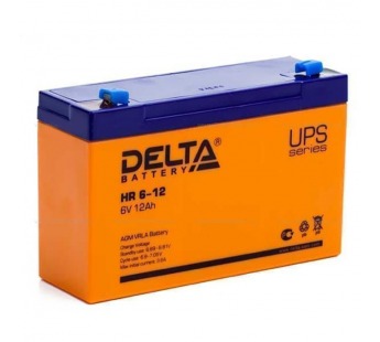 Аккумулятор свинцово-кислотный  6V, 12 Ah DT612 "Delta"#1736470