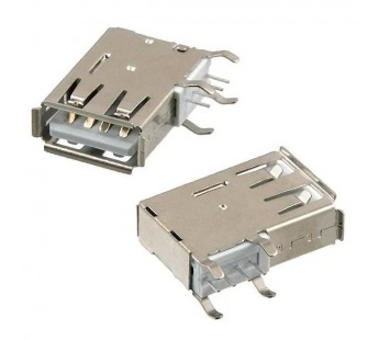 Гнездо USB-A угловое (USB-A-111) вертикальная установка#2074859