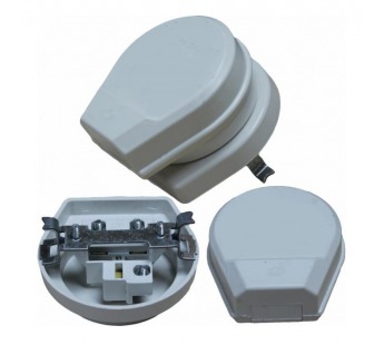 Разъем  печной 3х контактный (32А) скрытой установки (белый)#2138295