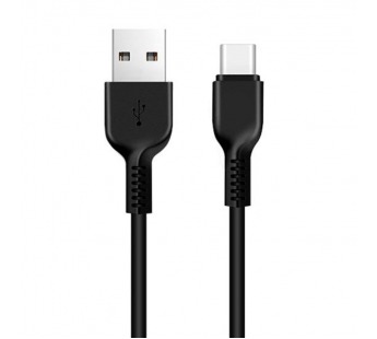 USB кабель шт.USB (A) - шт.Type-C "Hoco" X20, 3А, 2,0м, чёрный#1732917