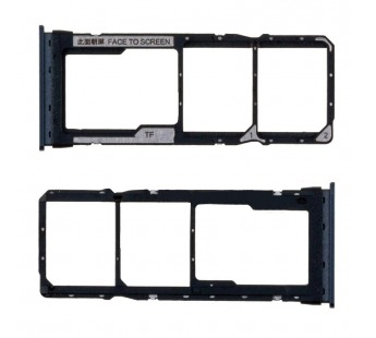 Держатель SIM для Xiaomi Redmi Note 9 (M2003J15SC/M2003J15SG) Черный#2082254