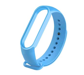 Ремешок для фитнес-браслета Xiaomi Mi Band 5 (голубой)#1836657