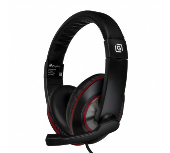 Наушники с микрофоном ОКЛИК HS-L390G DRAGON чёрный/красный 1.8м мониторные [25.07], шт#1740817