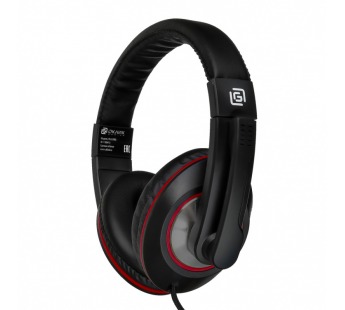 Наушники с микрофоном ОКЛИК HS-L390G DRAGON чёрный/красный 1.8м мониторные [25.07], шт#1740818