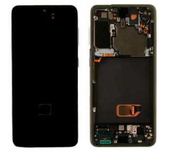 Дисплей для Samsung Galaxy S21 (G991B) модуль с рамкой Серый - OR (SP)#2098970
