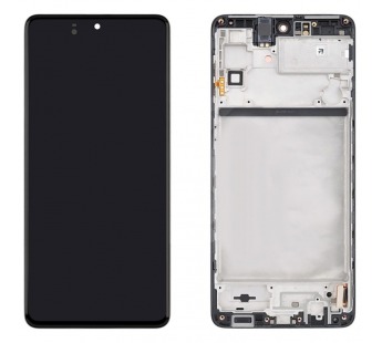 Дисплей для Samsung Galaxy M51 (M515F) модуль с рамкой Черный - OR (SP)#2098959