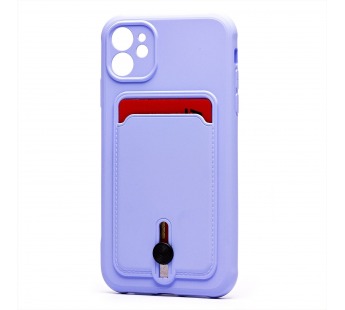 Чехол-накладка - SC304 с картхолдером для "Apple iPhone 11" (light violet) (208466)#2140119