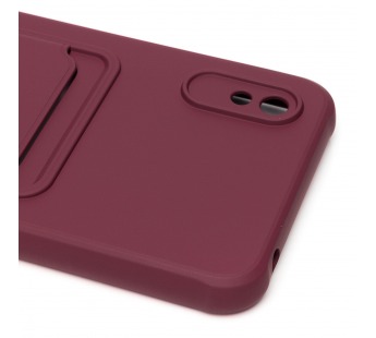 Чехол-накладка - SC304 с картхолдером для "Xiaomi Redmi 9A/Redmi 9i" (bordo) (208501)#1769753