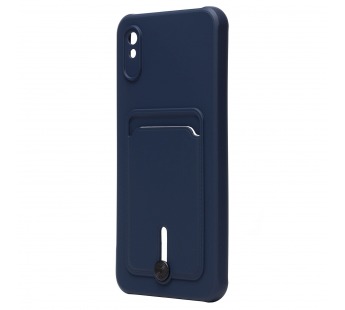 Чехол-накладка - SC304 с картхолдером для "Xiaomi Redmi 9A/Redmi 9i" (dark blue) (208497)#1965860