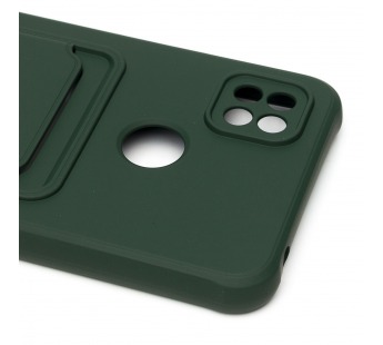 Чехол-накладка - SC304 с картхолдером для "Xiaomi Redmi 9C" (dark green) (208509)#1769650